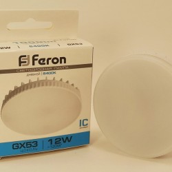 Feron GX53 12W(1000lm) 6400K 6K матовая 73х28 LB-453 25868