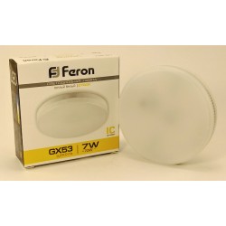 Feron GX53 7W(520lm) 2700K 2K 24x75 матовая LB-451 25831